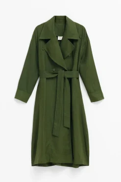 Anneli Linen Trench Coat|ELK Best