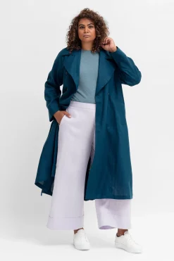 Anneli Linen Trench Coat|ELK Best