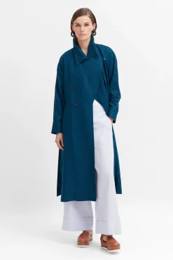 Anneli Linen Trench Coat|ELK Best