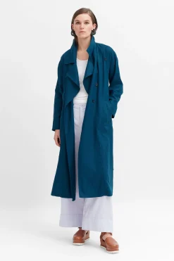 Anneli Linen Trench Coat|ELK Best
