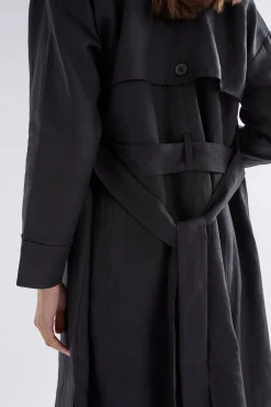 Anneli Linen Trench Coat|ELK Best