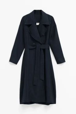 Anneli Linen Trench Coat|ELK Best