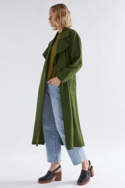 Anneli Linen Trench Coat|ELK Best