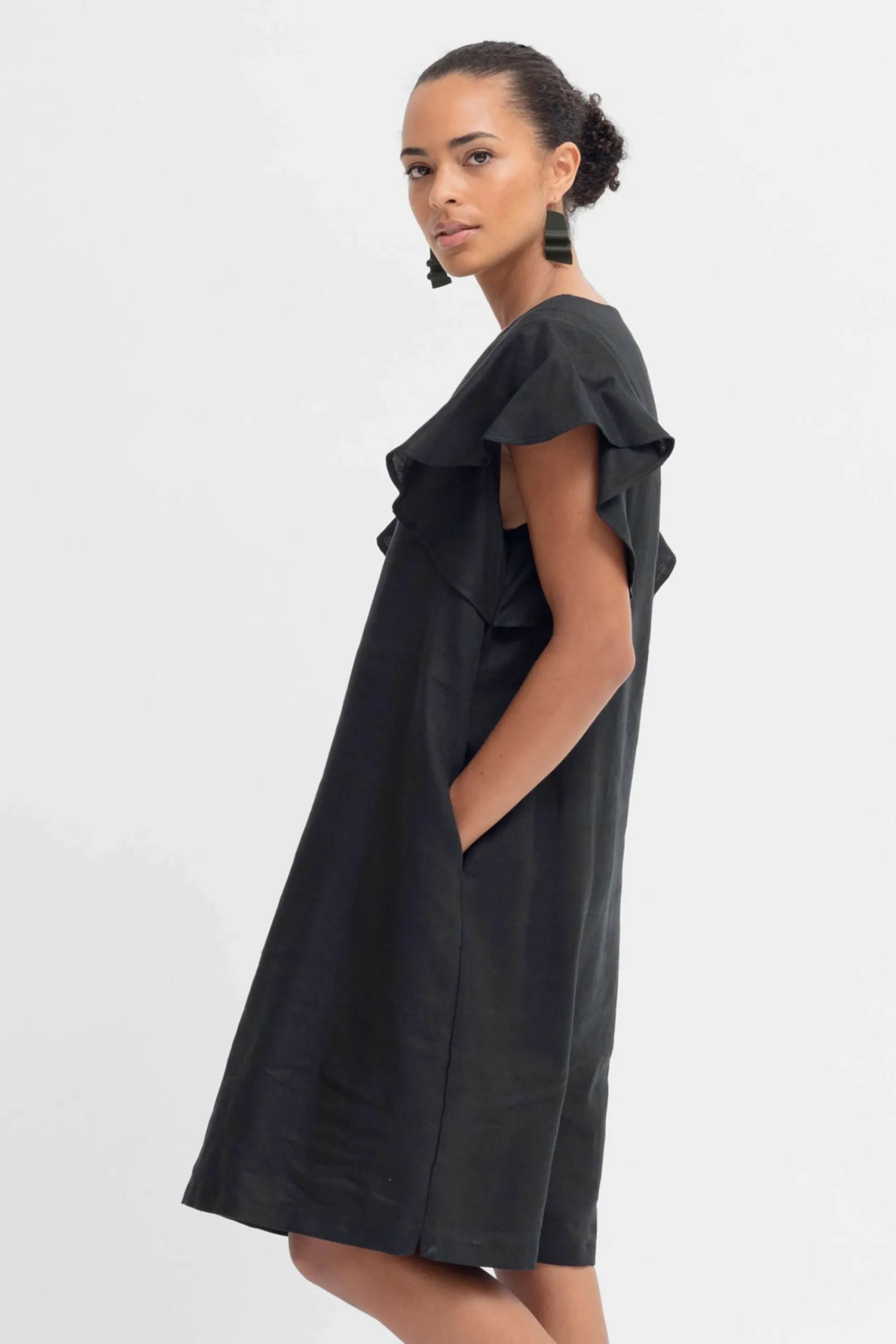Colino Linen Dress|ELK Clearance