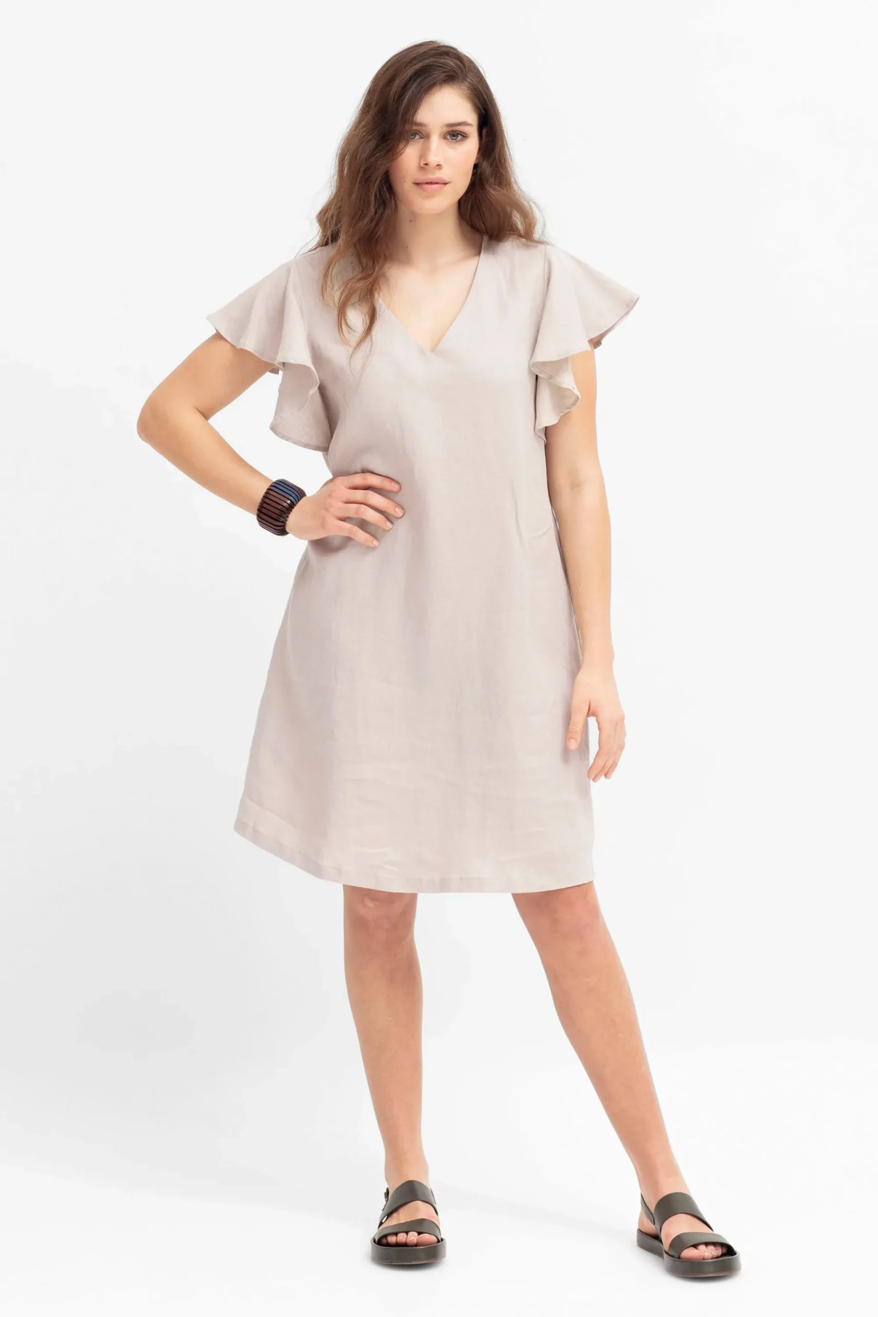 Colino Linen Dress|ELK Clearance