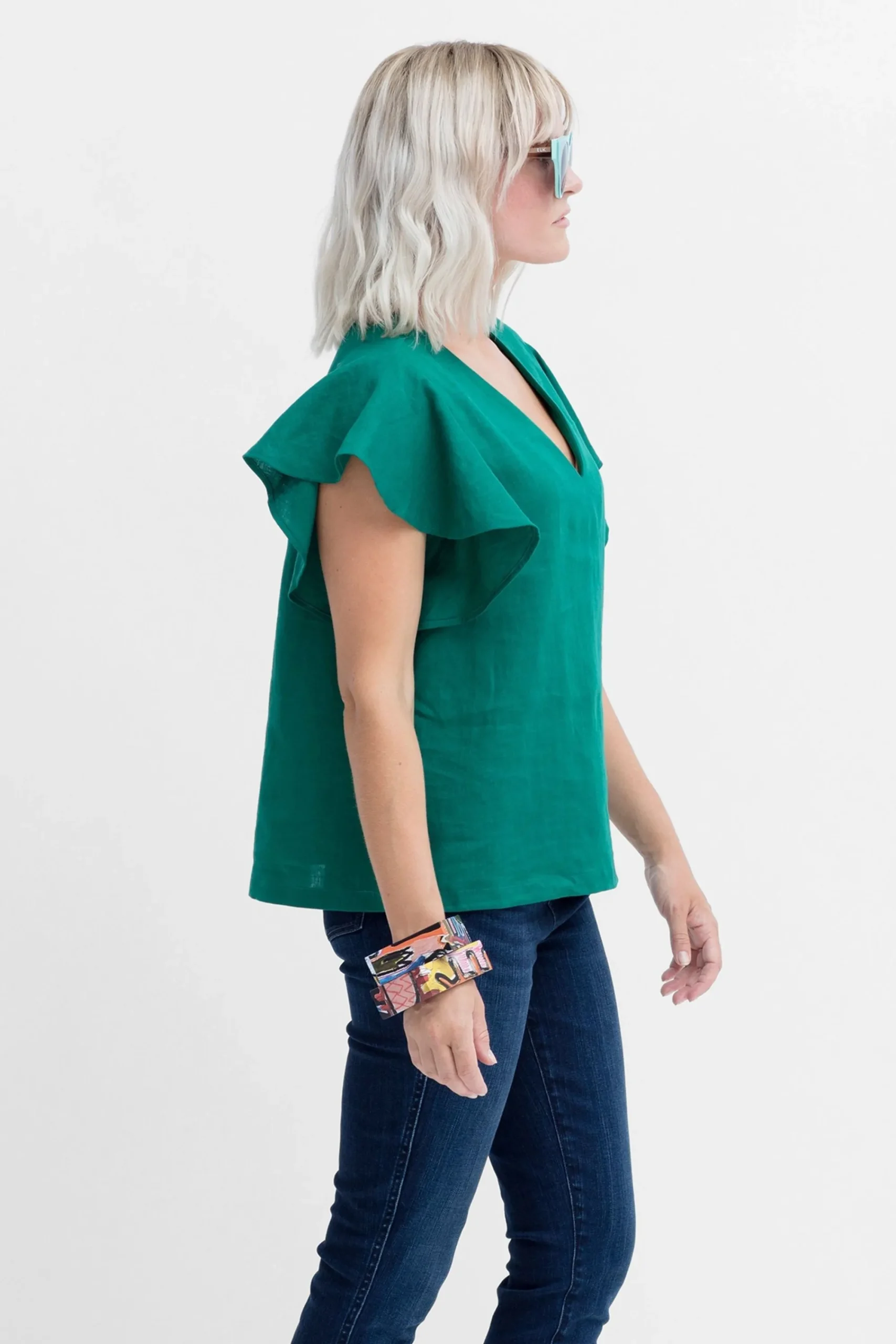 Colino Linen Top|ELK Outlet