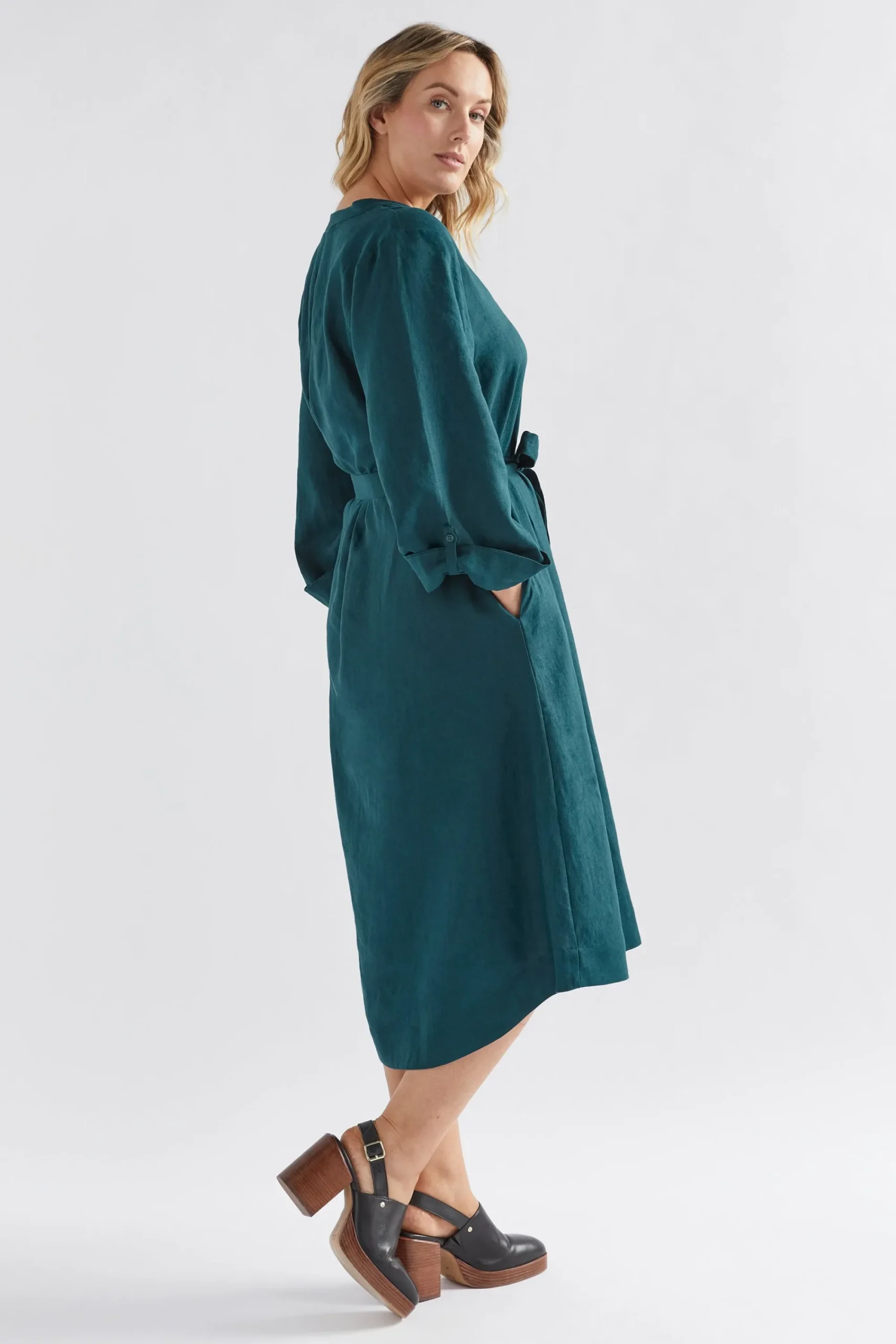 Elev Linen Shirt Dress|ELK Discount