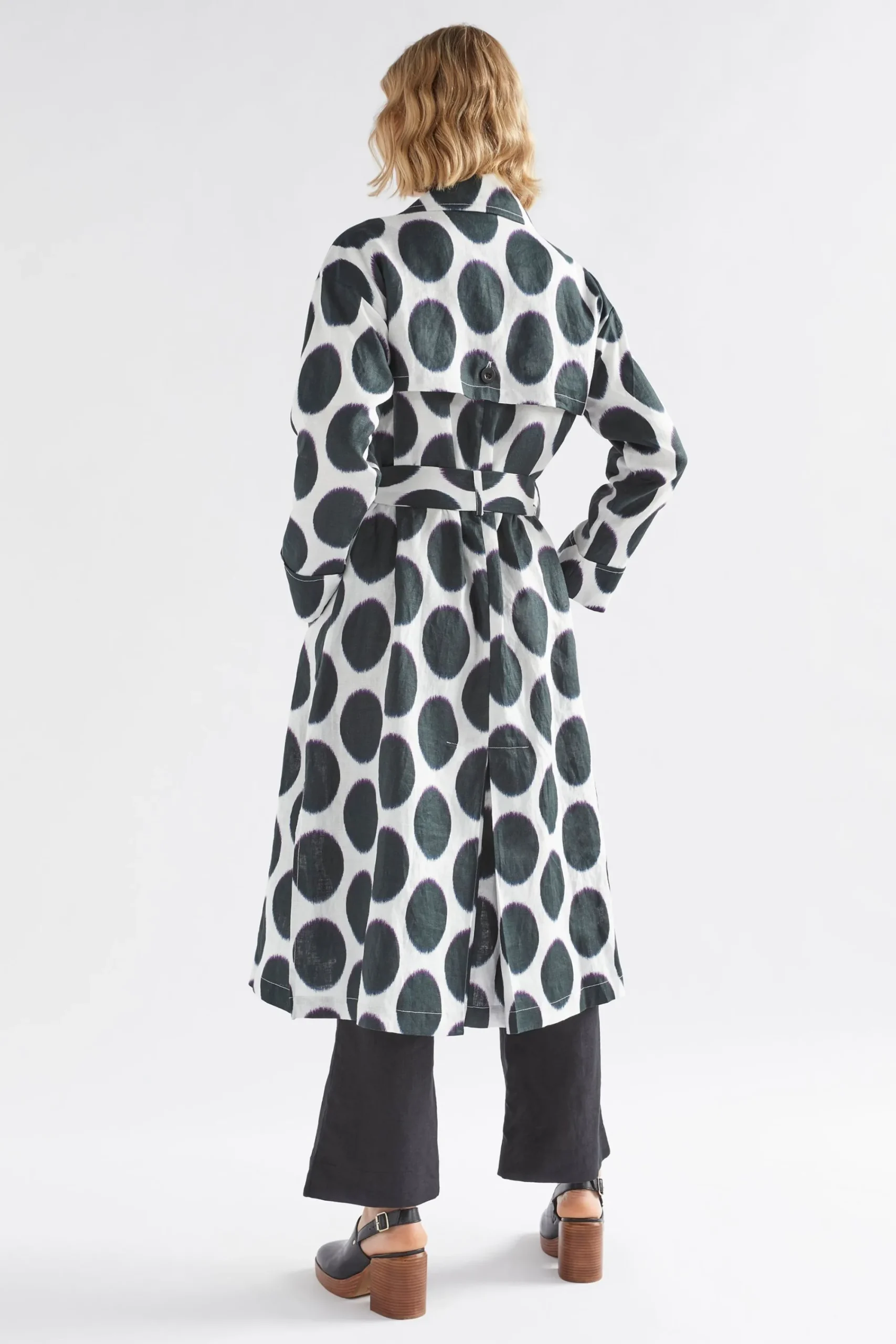 Ero Linen Trench Coat|ELK Outlet