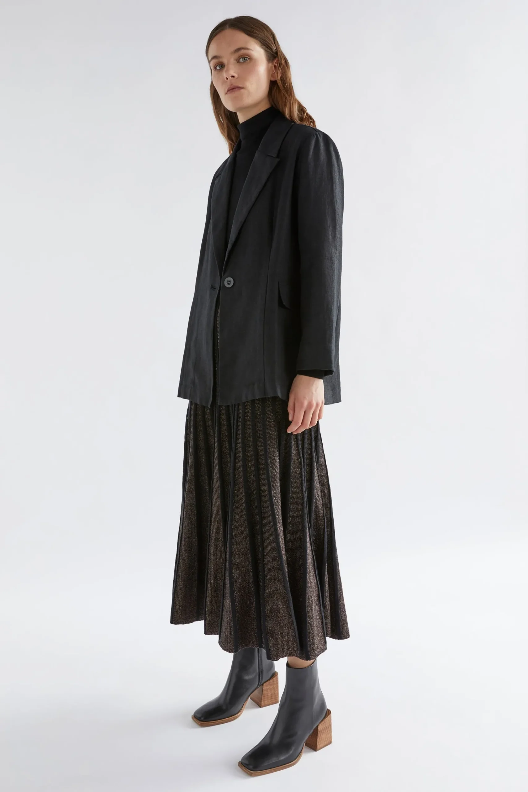 Glittra Metallic Skirt|ELK Outlet