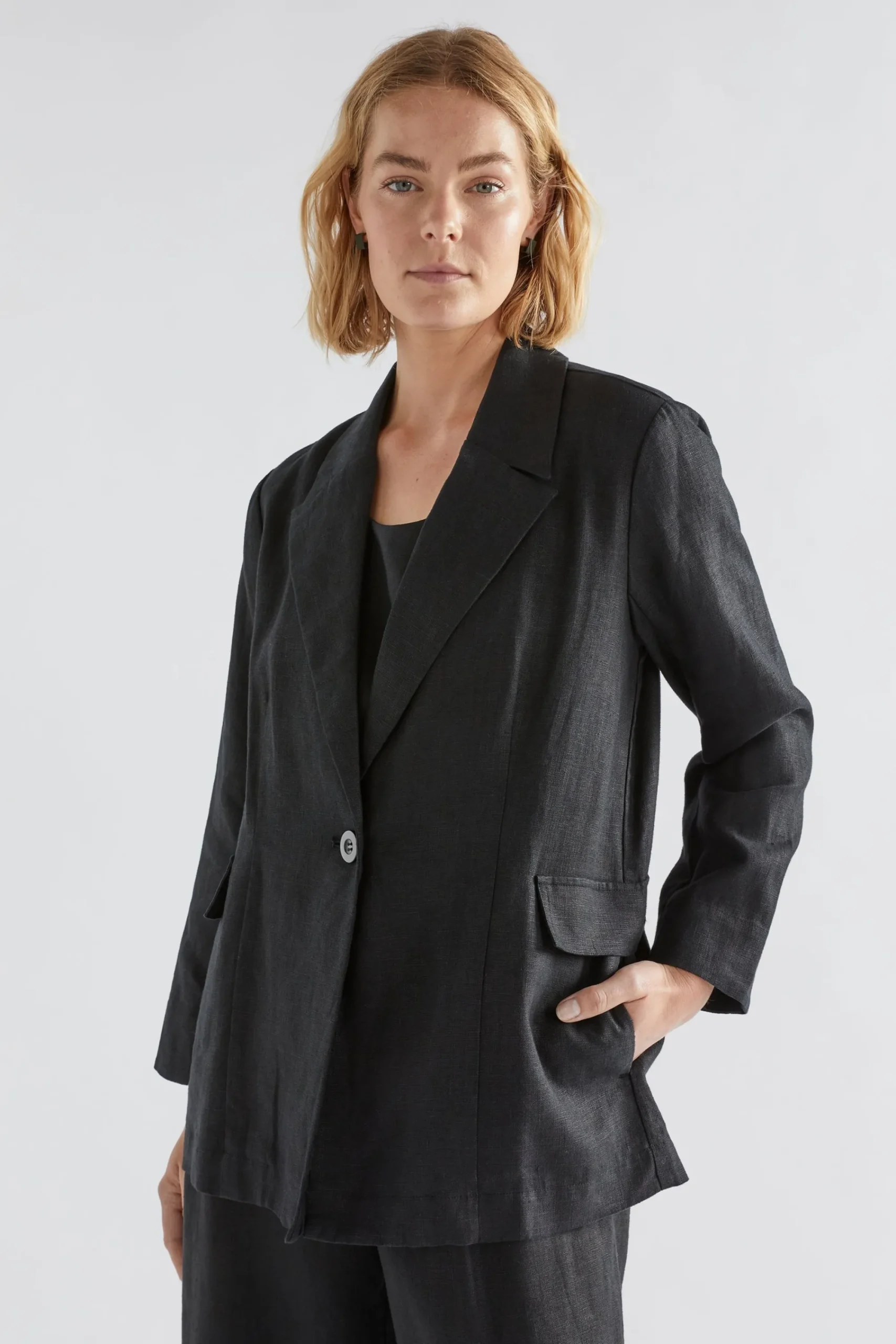 Ilona Linen Blazer|ELK Outlet