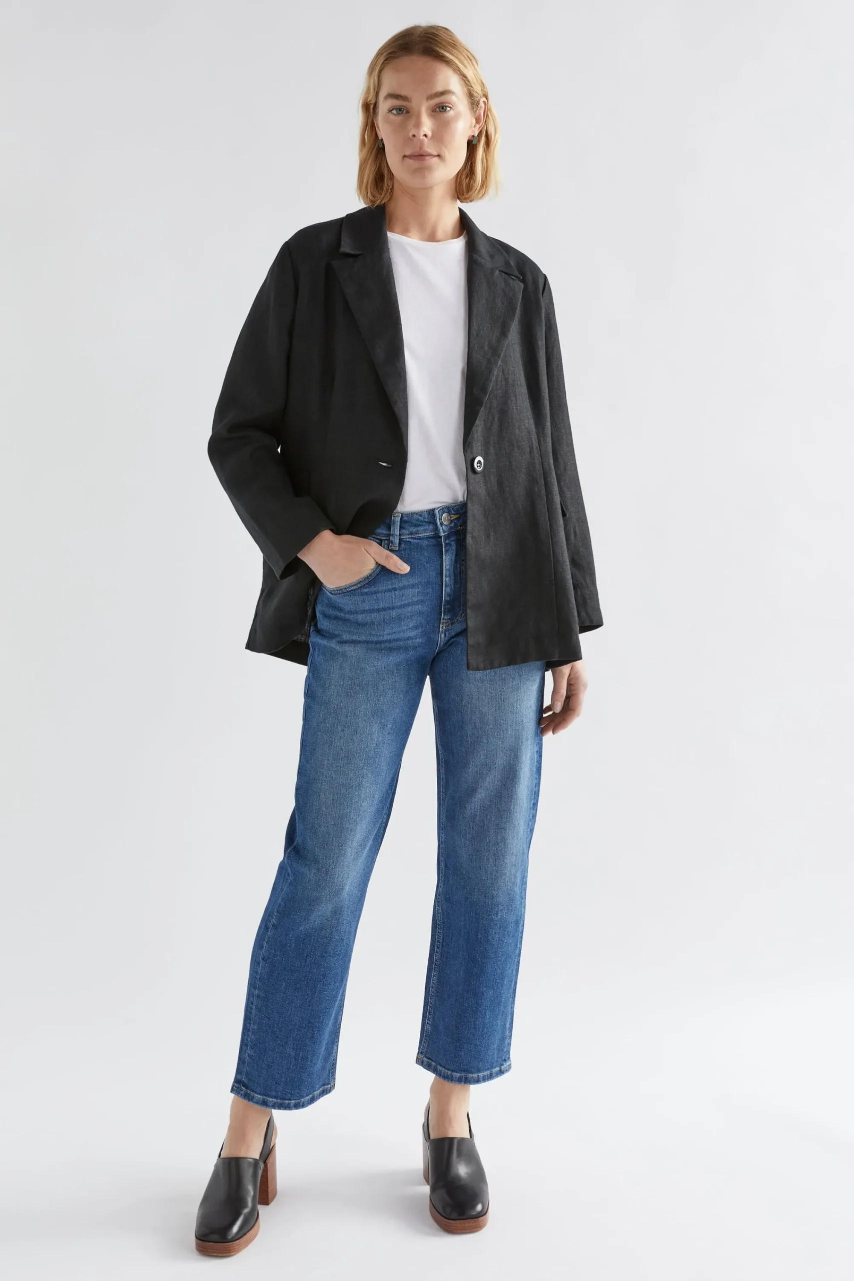 Ilona Linen Blazer|ELK Outlet