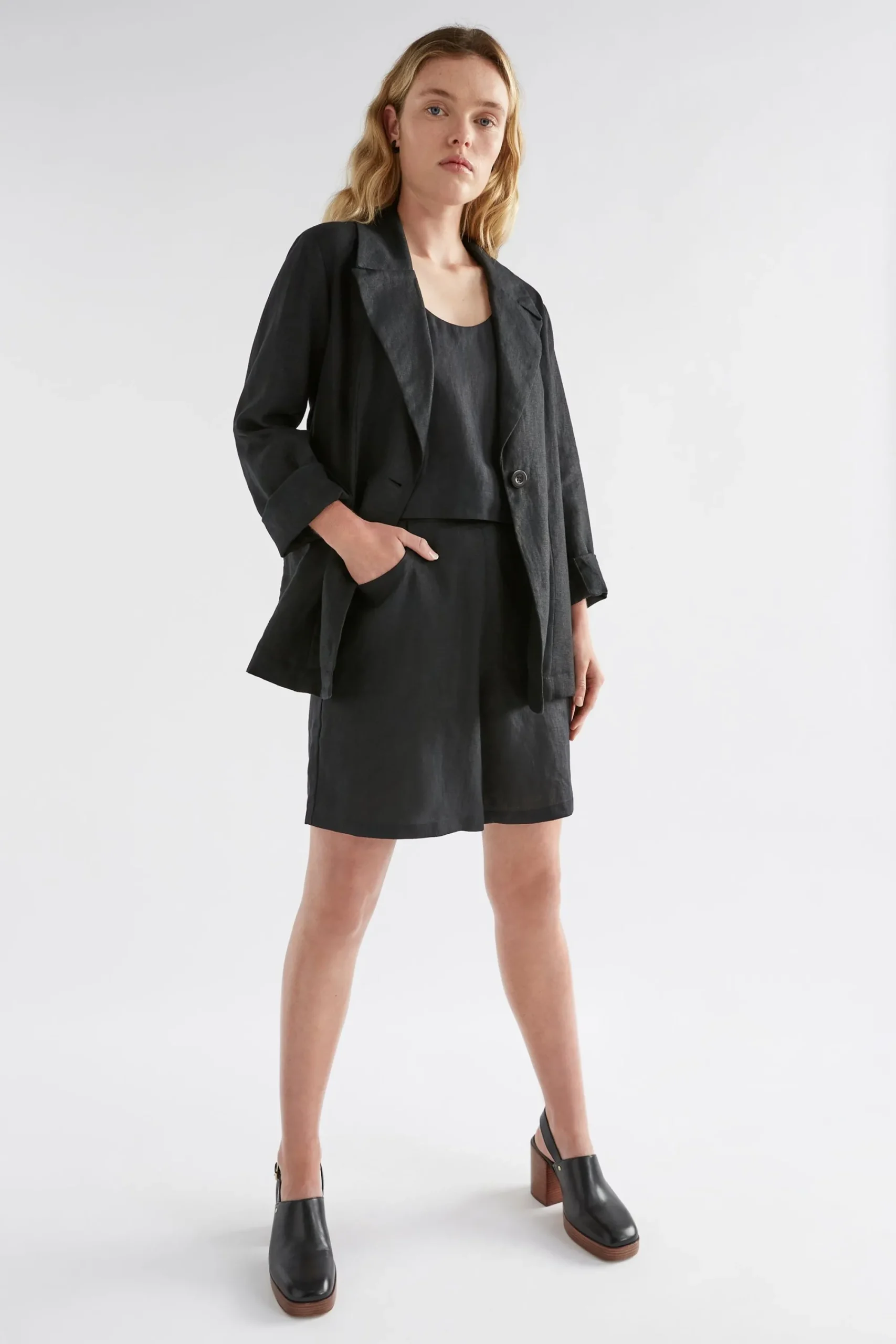 Ilona Linen Blazer|ELK Outlet