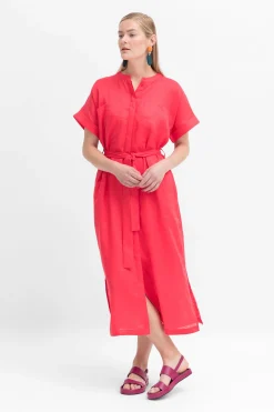 Mies Linen Shirt Dress|ELK Online