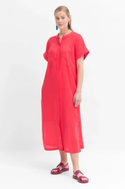 Mies Linen Shirt Dress|ELK Online